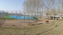 Площадка для воркаута в городе Краснокаменск №5177 Маленькая Советская фото