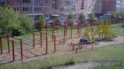 Площадка для воркаута в городе Москва №304 Средняя Современная фото