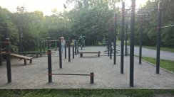 Площадка для воркаута в городе Москва №1249 Средняя Современная фото