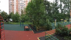 Площадка для воркаута в городе Москва №5472 Средняя Современная фото