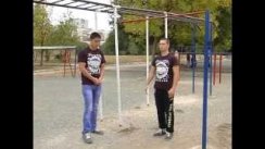 Фрагмент программы "The Overtime": упражнения на бицепс от команды Street Workout Crimea