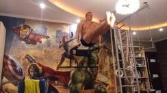 Уголок на брусьях