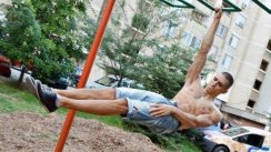 Front lever to one arm front lever by I.IVANOV