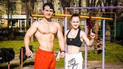 Ukrainian Bar-Barians Training. Deny Montana & Dasha The Will