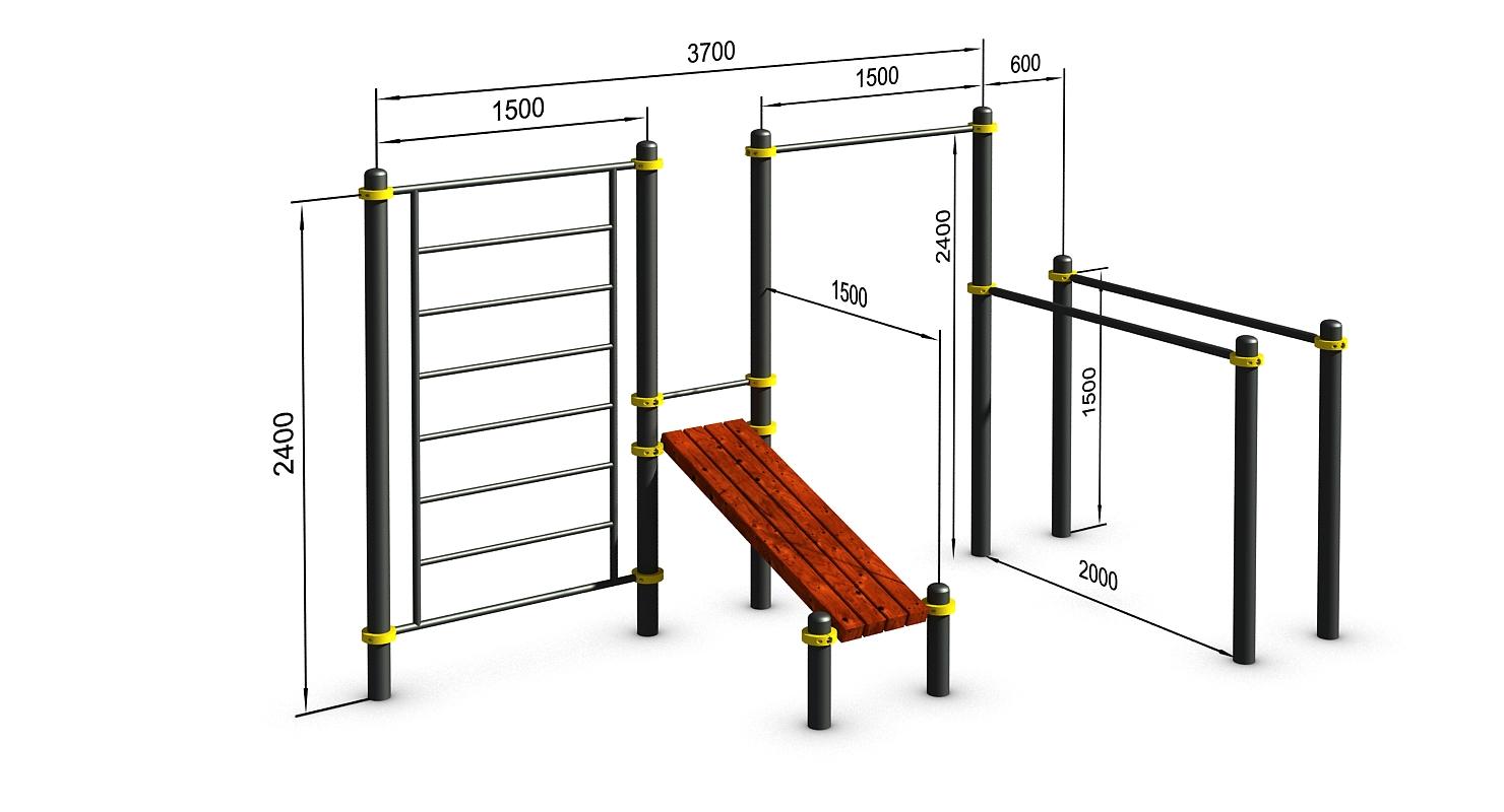 Воркаут площадка класса Воркаут площадка класса