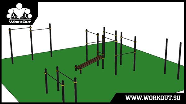 Типовое оборудование для воркаут площадок Типовое оборудование для воркаут площадок