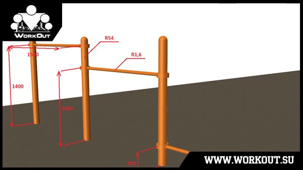 Проект площадки для воркаута и ГТО в Калужской области Проект площадки для воркаута и ГТО в Калужской области