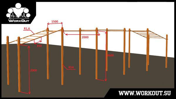 Размеры рукохода для воркаута Размеры рукохода для воркаута