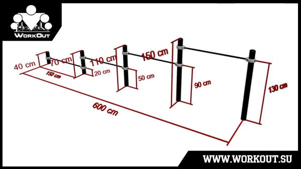 Воркаут площадка от Кенгуру Воркаут площадка от Кенгуру