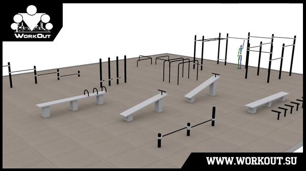 Воркаут площадка от Кенгуру Воркаут площадка от Кенгуру