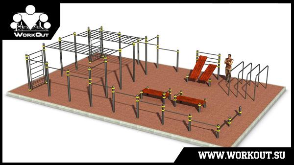 Воркаут площадка во дворе Воркаут площадка во дворе