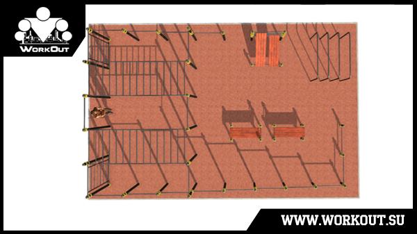 Воркаут площадка во дворе Воркаут площадка во дворе