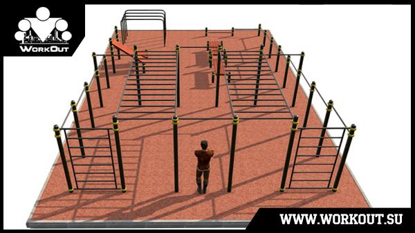 Воркаут площадка во дворе Воркаут площадка во дворе