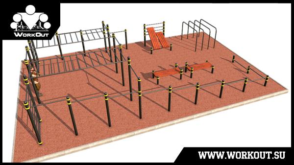 Воркаут площадка во дворе Воркаут площадка во дворе