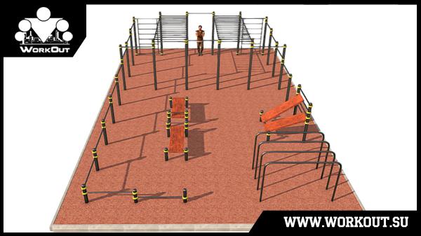 Воркаут площадка во дворе Воркаут площадка во дворе