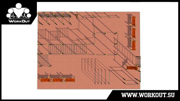 Воркаут площадка класса Воркаут площадка класса