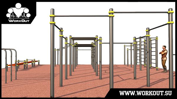 Воркаут площадка класса Воркаут площадка класса
