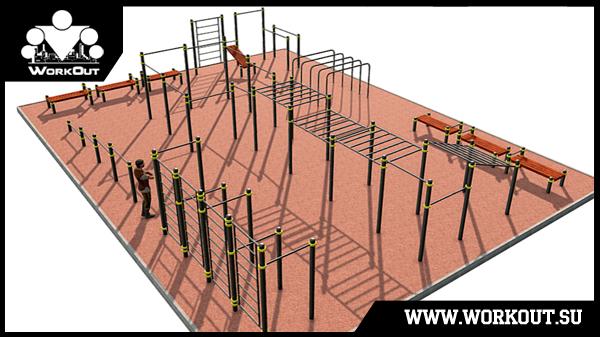 Воркаут площадка класса Воркаут площадка класса