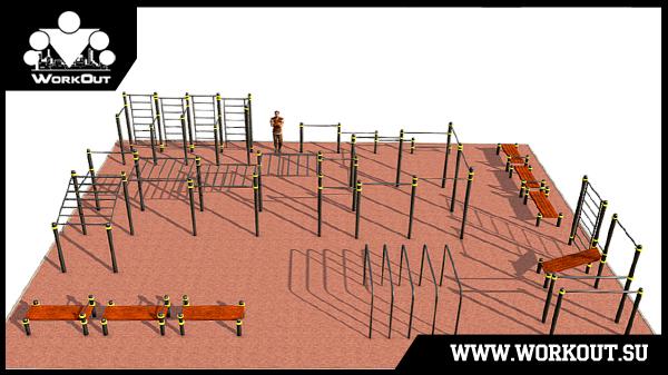 Воркаут площадка класса Воркаут площадка класса