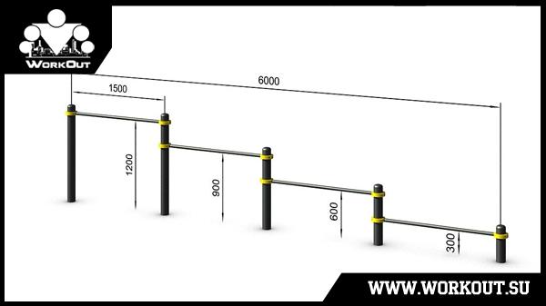 Воркаут площадка класса Воркаут площадка класса