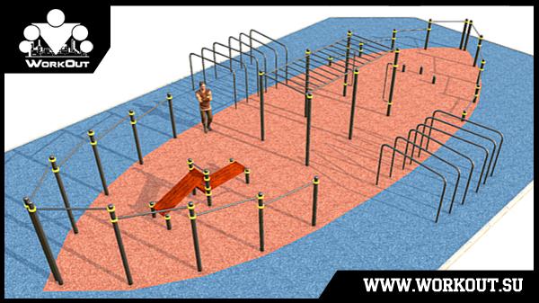Воркаут площадка класса Воркаут площадка класса