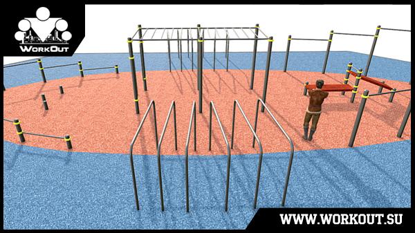 Воркаут площадка класса Воркаут площадка класса