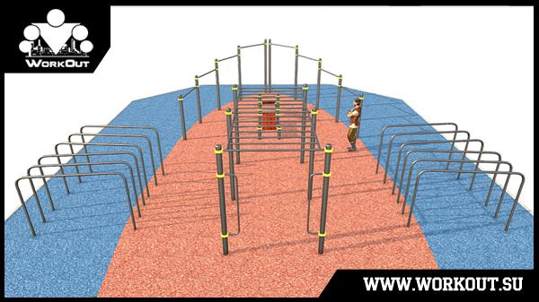 Воркаут площадка класса Воркаут площадка класса
