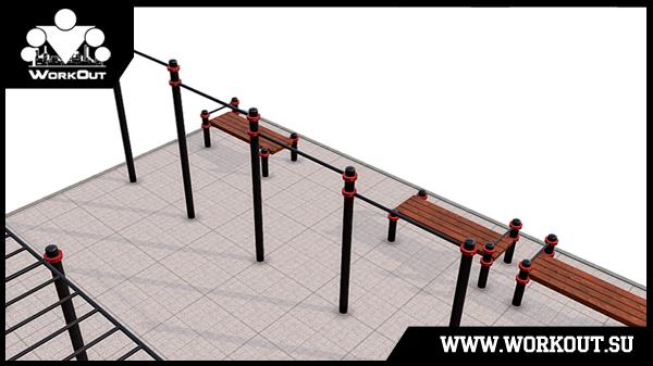 Уличная площадка Воркаут + Паркур (W+P) Уличная площадка Воркаут + Паркур (W+P)