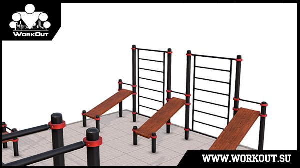 Уличная площадка Воркаут + Паркур (W+P) Уличная площадка Воркаут + Паркур (W+P)