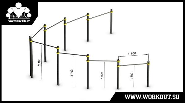 Воркаут площадка класса Воркаут площадка класса