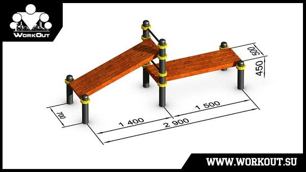 Воркаут площадка класса Воркаут площадка класса
