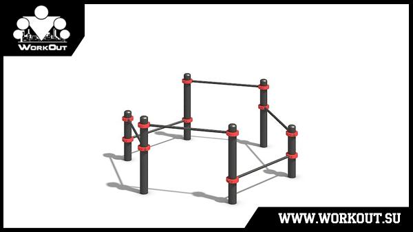 Комплекс из 6 низких турников воркаут Комплекс из 6 низких турников воркаут