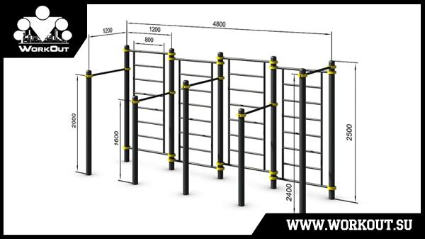 Уличная площадка Воркаут + Паркур (W+P) Уличная площадка Воркаут + Паркур (W+P)