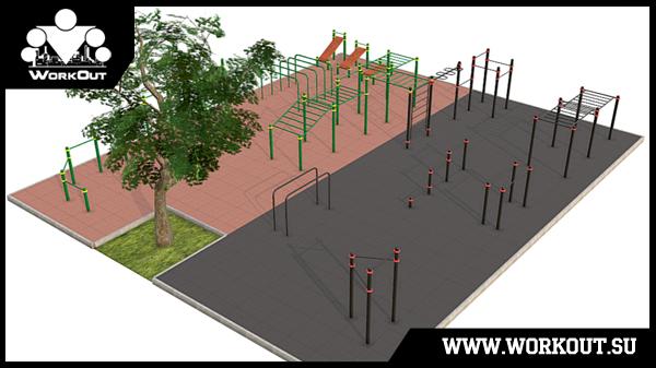 Площадка для воркаута в Химках 2.0