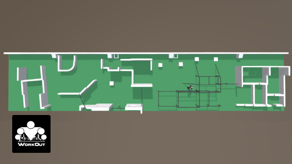 паркур площадка для прыжков с турниками