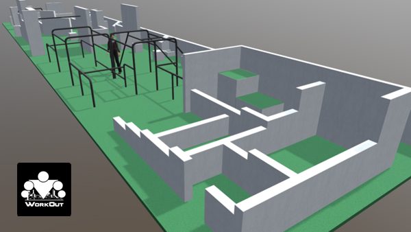 Площадка Madrid, Воркаут + Паркур, класс Район/Средняя