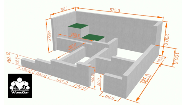 Площадка Madrid, Воркаут + Паркур, класс Район/Средняя