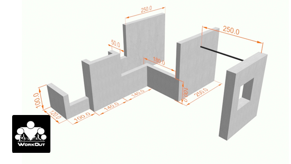 Площадка Madrid, Воркаут + Паркур, класс Район/Средняя