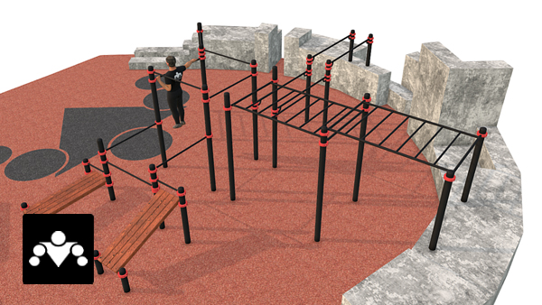 Площадка Arena, Воркаут + Паркур, класс Район/Средняя Площадка Arena, Воркаут + Паркур, класс Район/Средняя